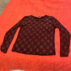 Erin London Unique Metallic Bead Shirt